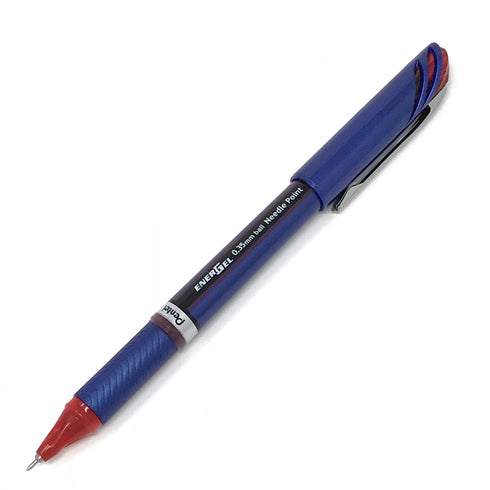 Pentel EnerGel Euro Gel Pen - Needle-Point - Red - 0.35mm